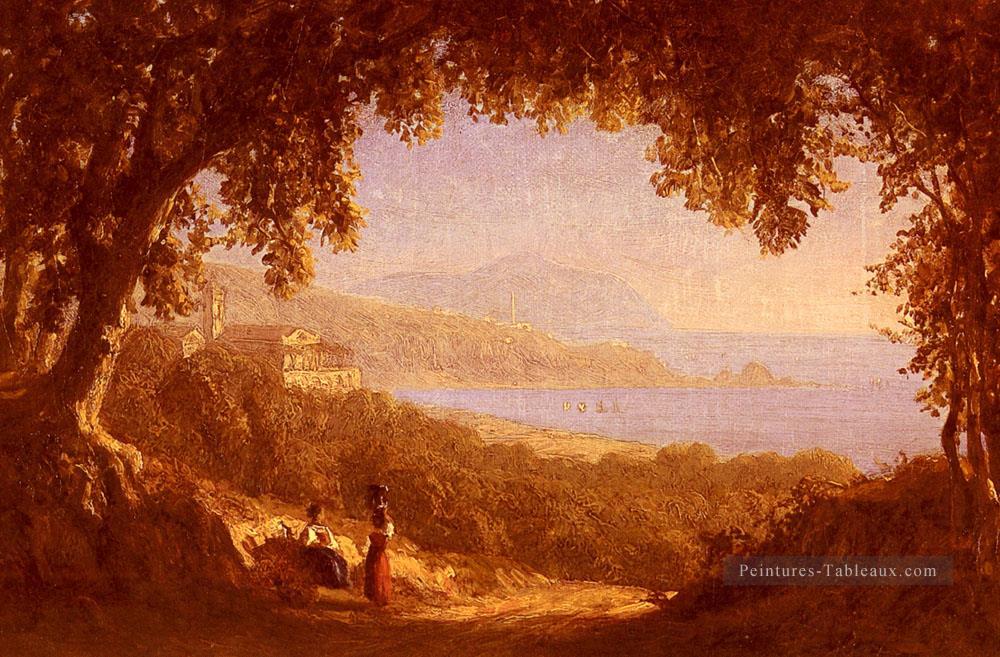 La Rivera Di Ponente Gênes paysage Sanford Robinson Gifford Peintures à l'huile